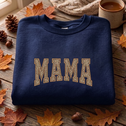 Mama Applique Embroidered Sweatshirt, Mother's Day Applique Sweatshirt, Mom Embroidered T Shirt, Sweatshirt For Woman Gift.