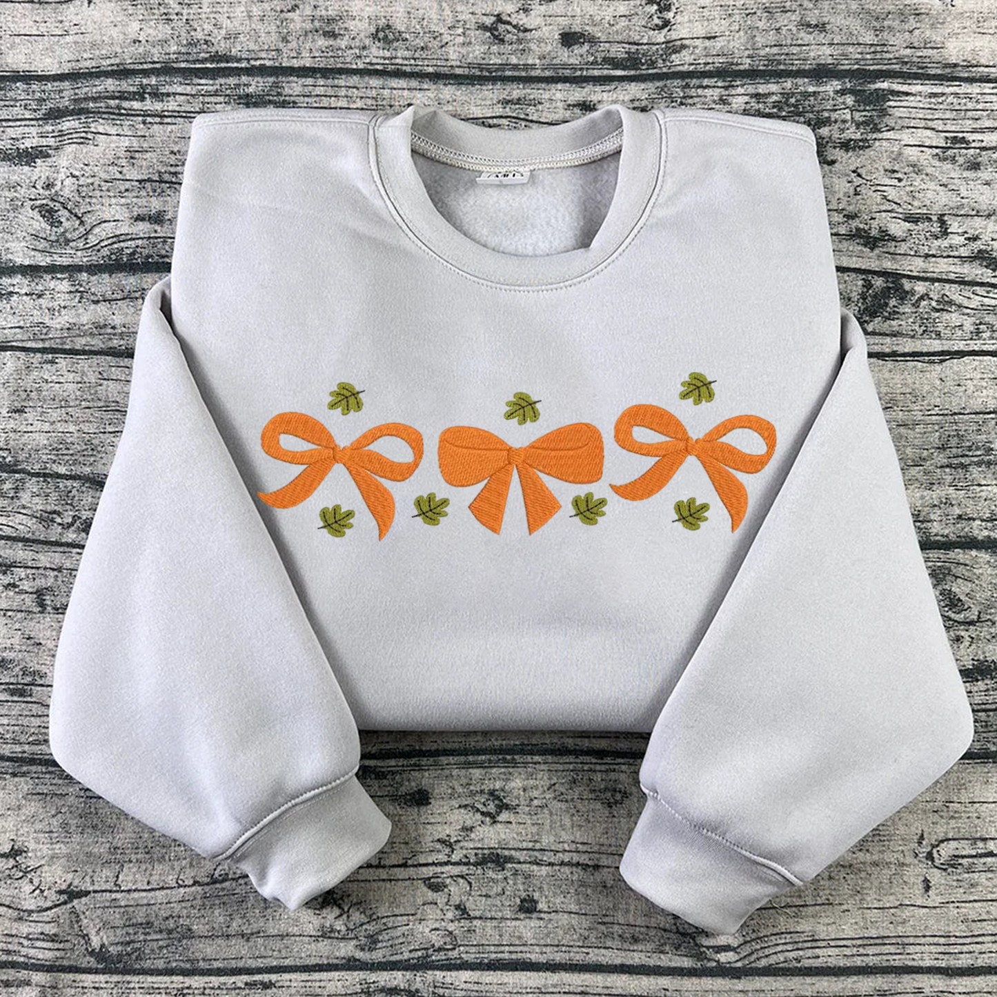 Bow Halloween Sweatshirt Embroidered, Halloween Sweatshirts, Bow T Shirt, Sweatshirt For Her.